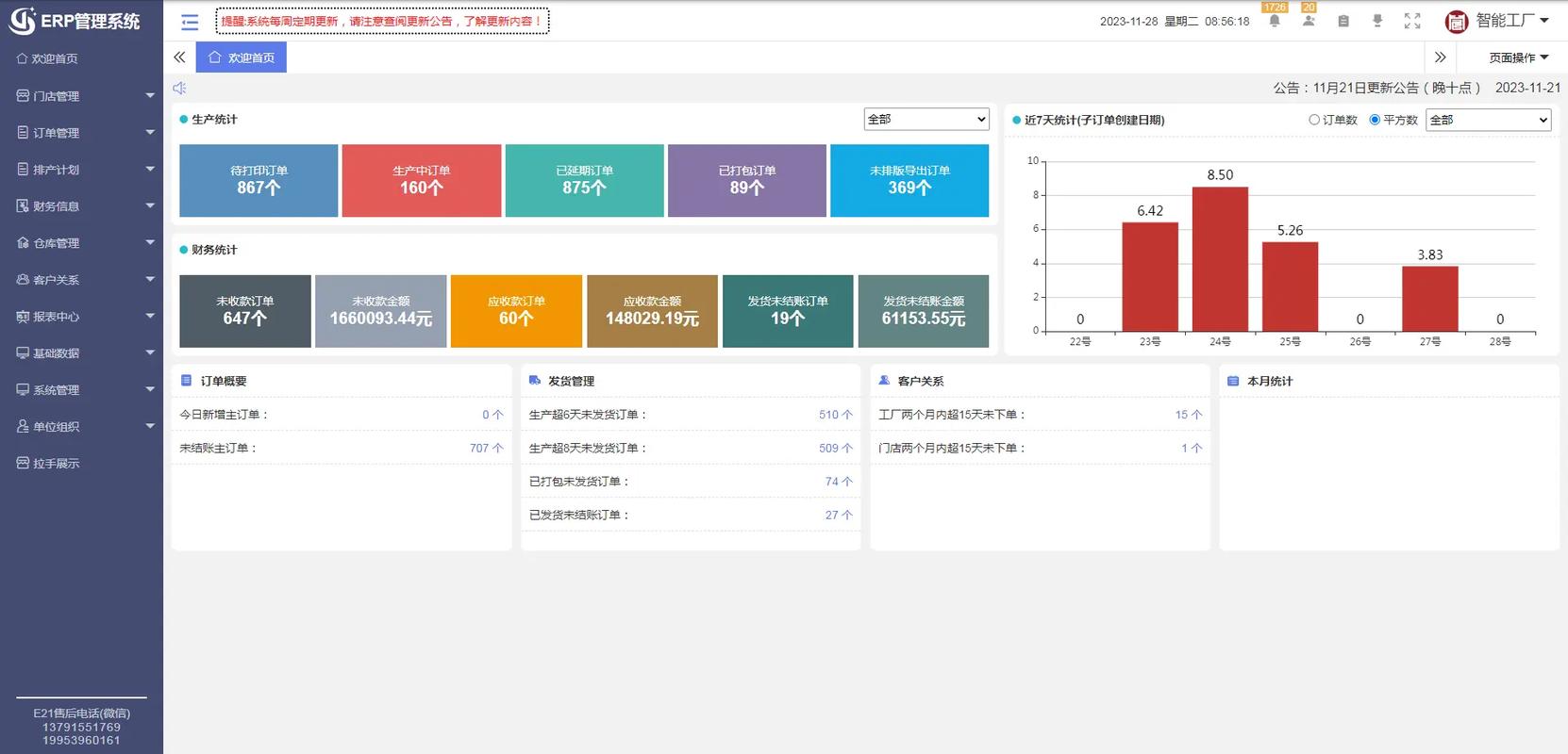 大管家全屋定制ERP軟件 整合拆單、掃碼跟蹤與企業業務系統定制的智能解決方案